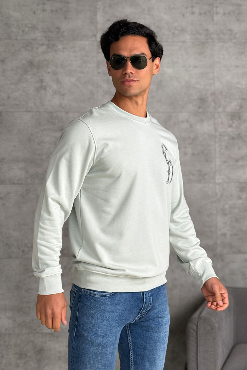 Dior Мужской серый свитшот CD Interlaced 