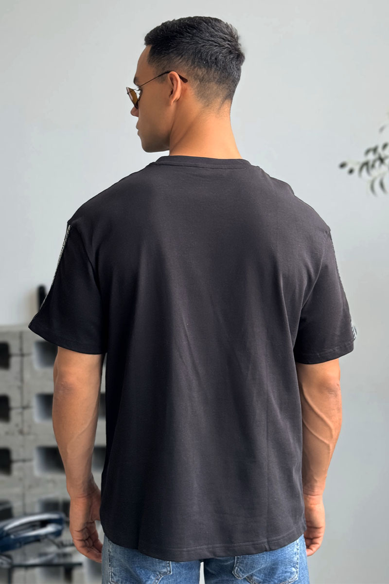 Dior Чёрная оверсайз футболка