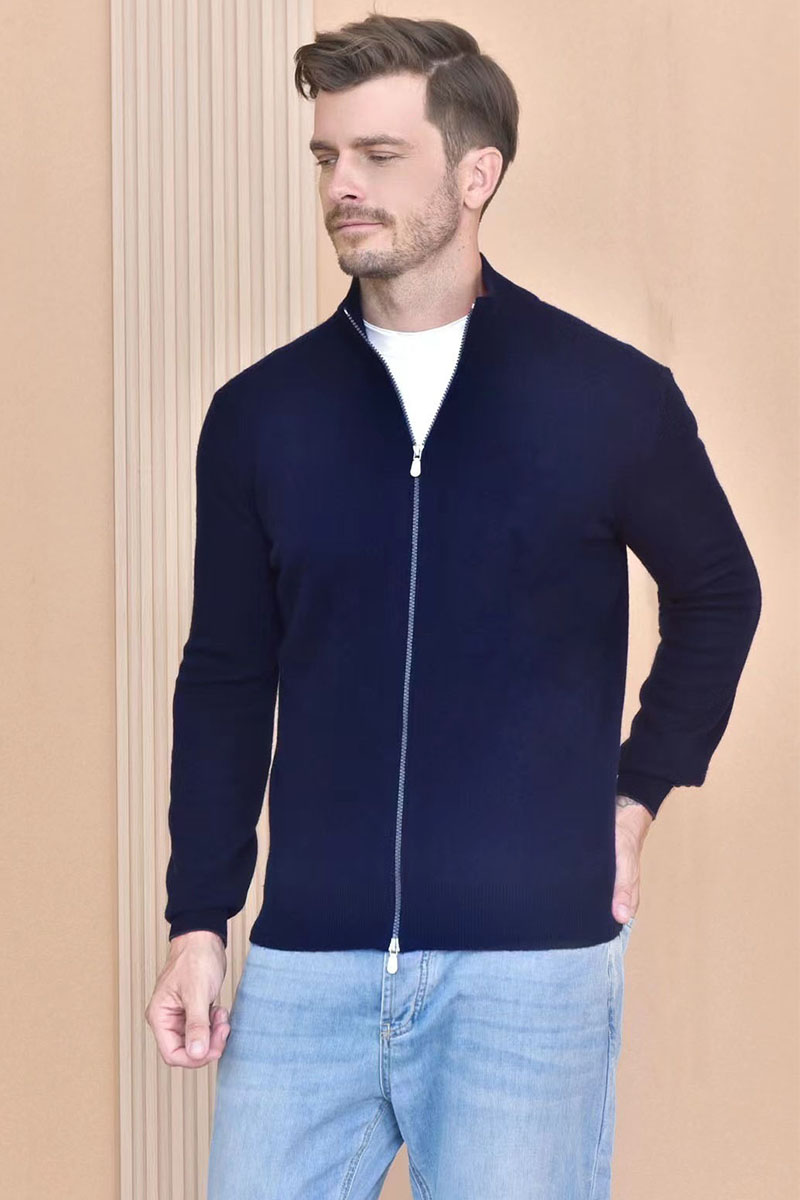 Brunеllо Сuсinеlli Кашемировый свитер Premium - Dark Blue