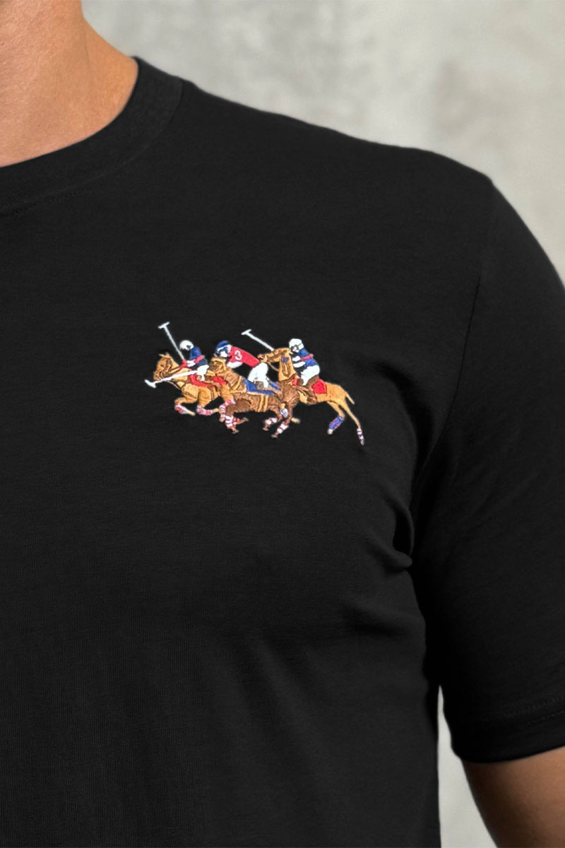 Polo Ralph Lauren Мужская чёрная футболка Match Club