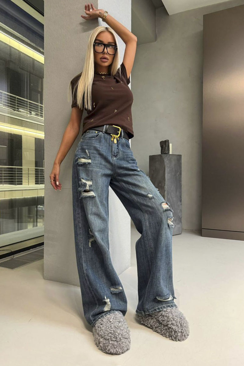 Schiaparelli Женские синие джинсы premium