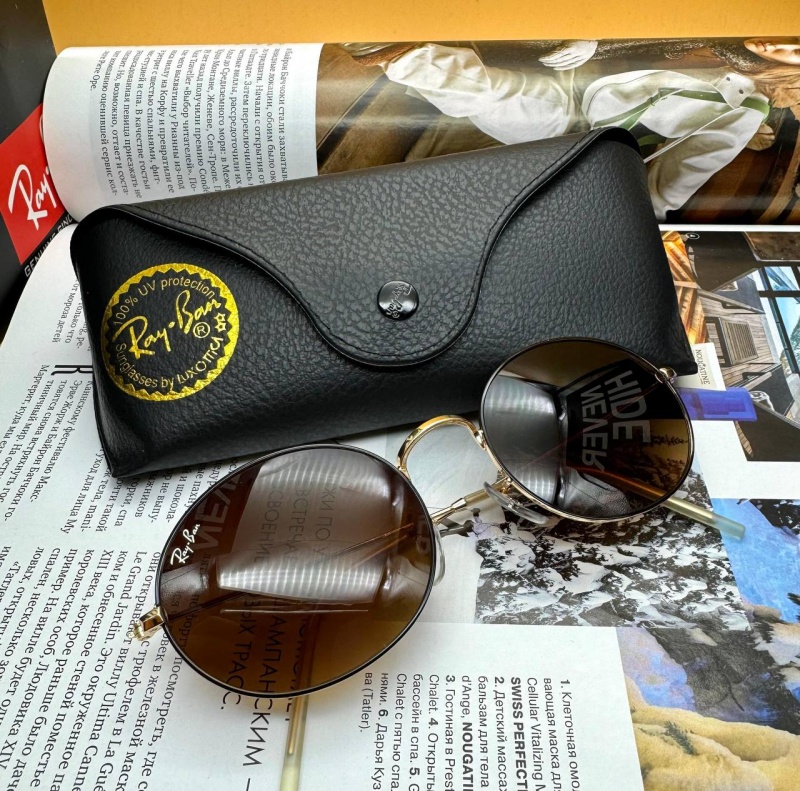 Ray-Ban Солнцезащитные очки Oval Metal - Brown