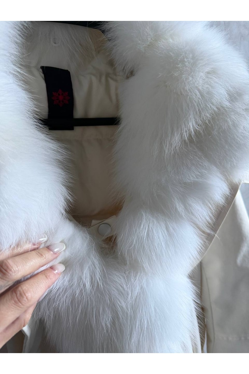 Max Mara Женский бомбер с натуральным мехом premium