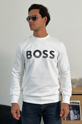 Белый свитшот Salbo 1 Logo-print 