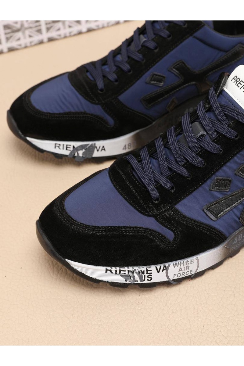 Premiata Комбинированные кроссовки Mick - Navy