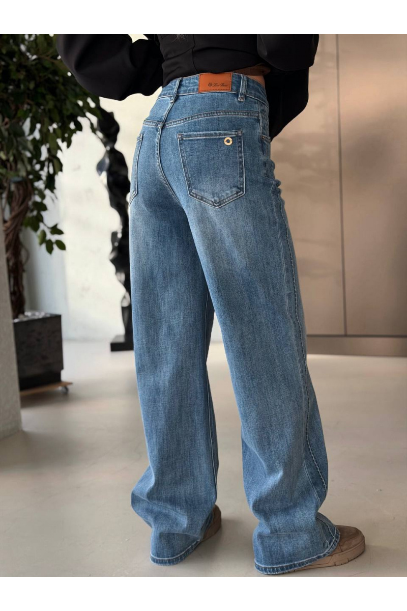 Loro Piana Синие женские джинсы premium