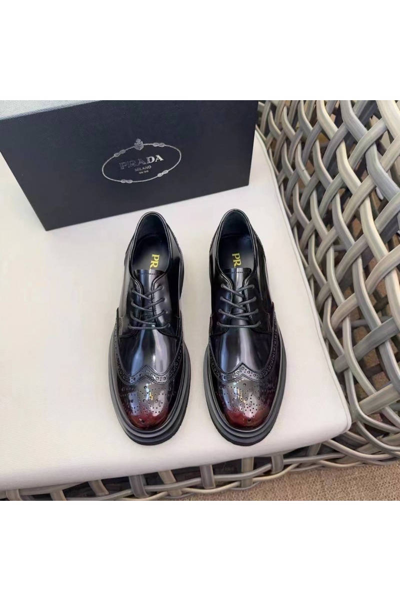 Prada Лакированные ботинки premium - Black / Brown