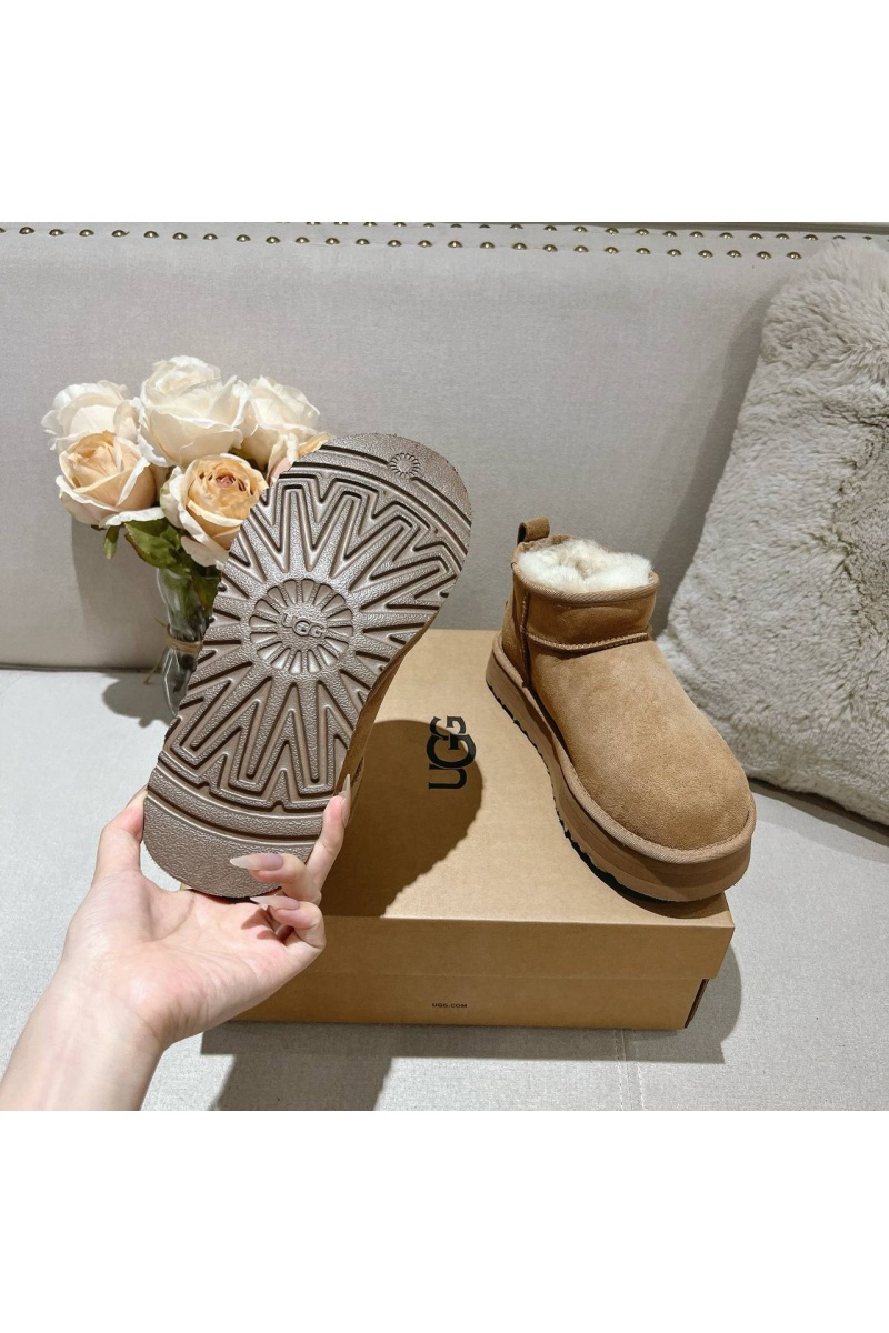 UGG Женские ботинки Classic Ultra Mini Platform - Chestnut