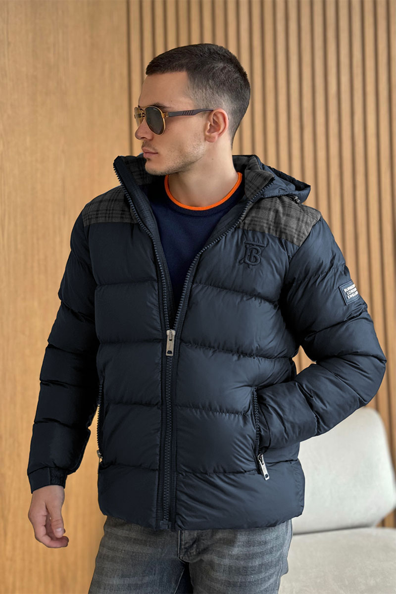 Burberry Куртка тёмно-синего цвета TB logo