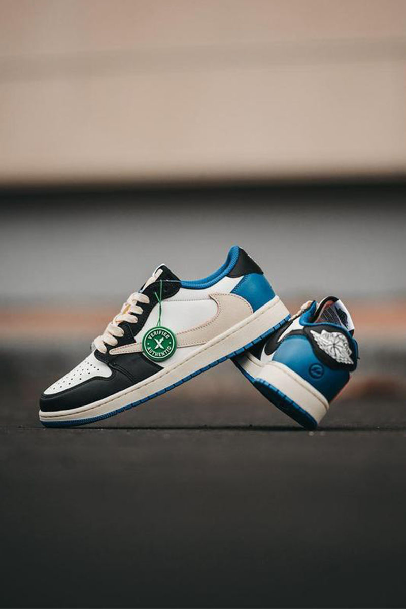 Nike Кроссовки Travis Scott x Fragment x AJ1 Low