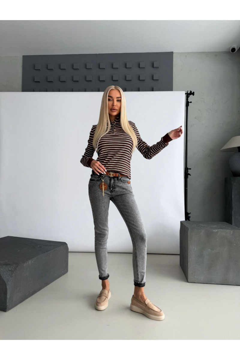 Celine Женские джинсы скини premium - Blue