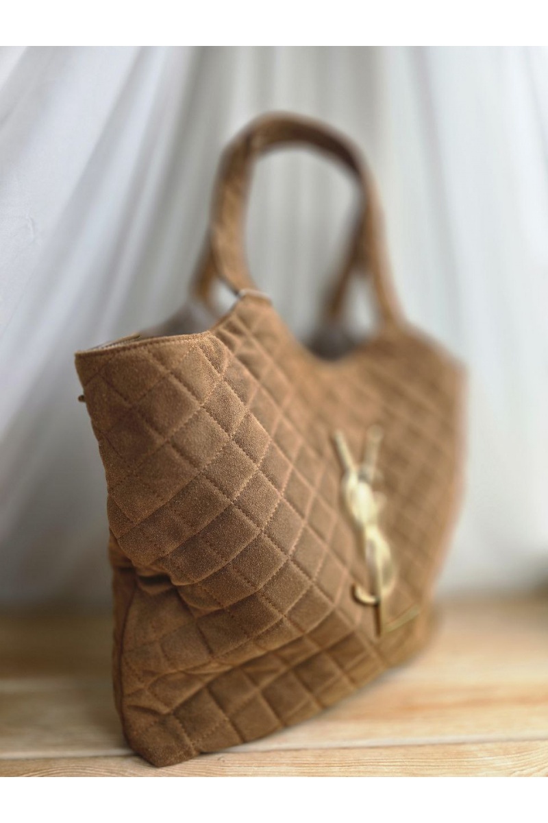 Yves Saint Laurent Замшевая сумка Icare 45x35 см