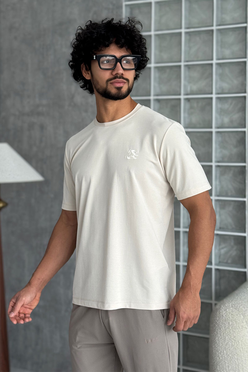 Zilli Мужская бежевая футболка 