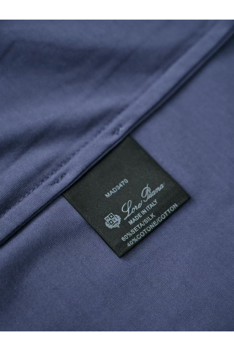 Loro Piana Мужская синяя футболка premium 