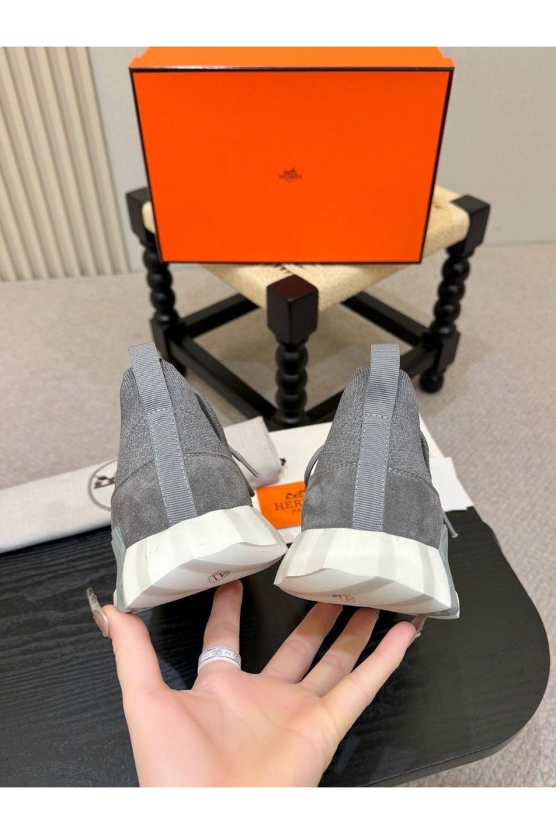 Hermes Текстильные кроссовки lift slip-on