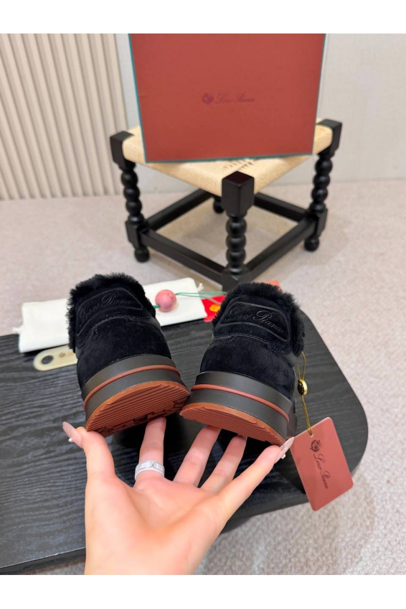 Loro Piana Кроссовки с мехом Week End Walk Evo premium