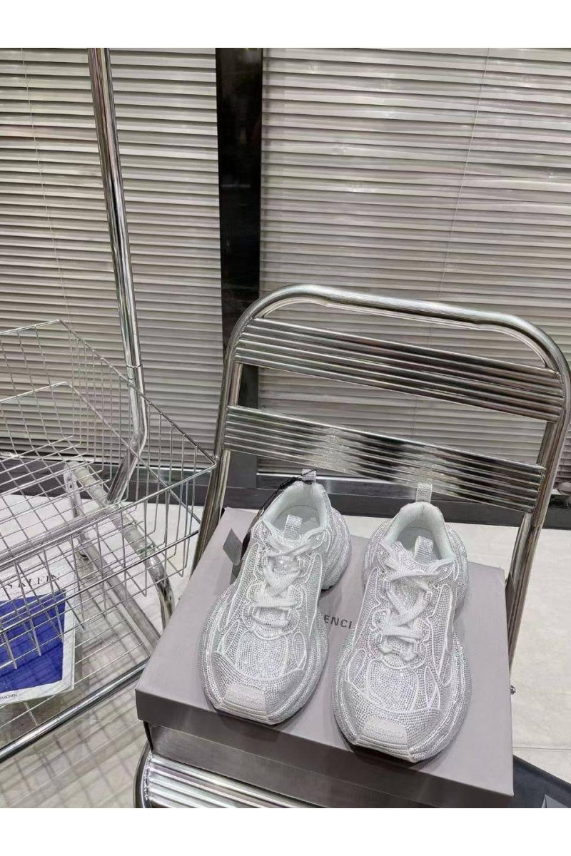 Balenciaga Женские кроссовки 3XL Rhinestones premium