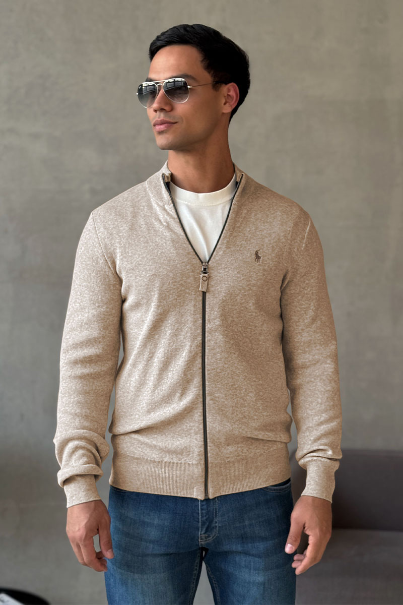 Polo Ralph Lauren Мужская бежевая кофта pony-embroidered