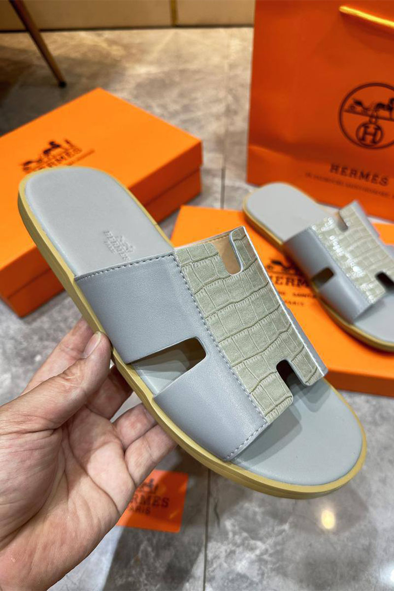 Hermes Мужские шлёпанцы Izmir - Grey