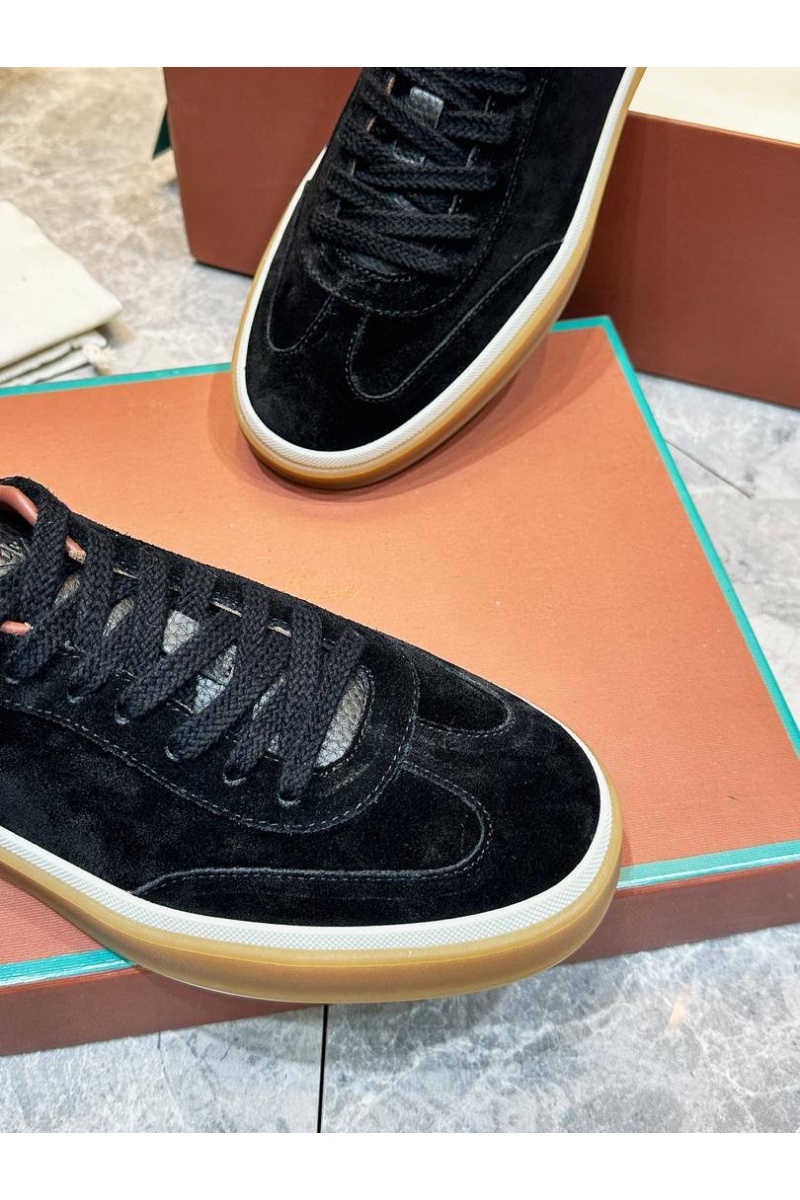 Loro Piana Мужские замшевые кроссовки Tennis Walk