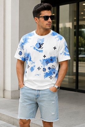 Мужская футболка Monogram tie-dye - White