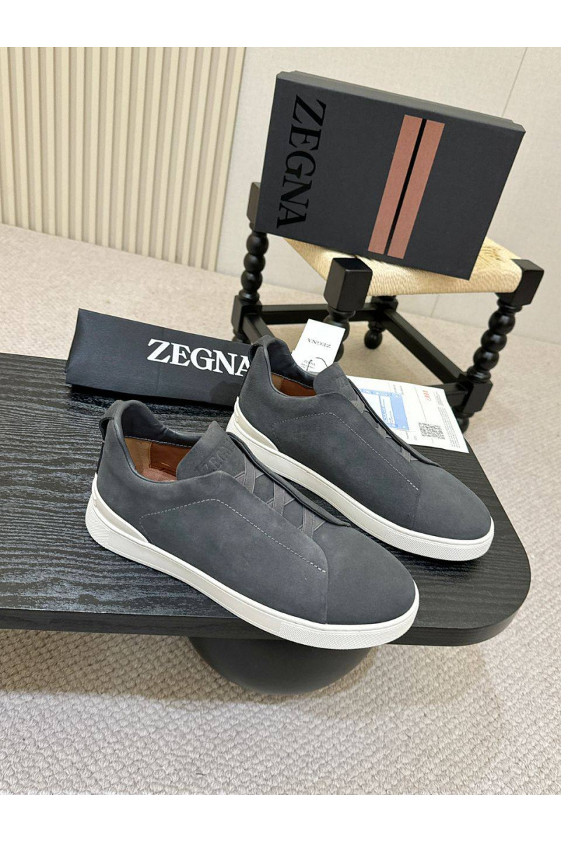 Zegna Мужские кроссовки Triple Stitch - Grey