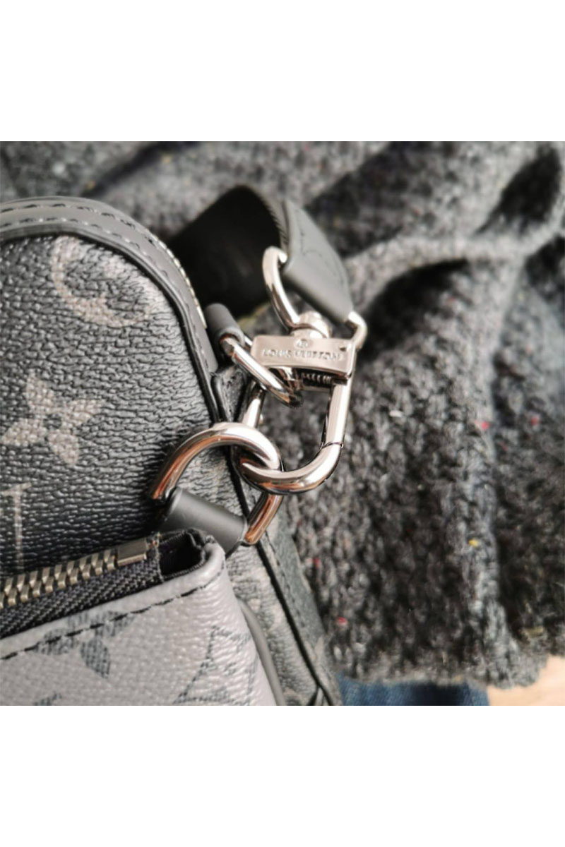 Lоuis Vuittоn Кожаная сумка Trio Messenger Monogram Eclipse 24x18 см