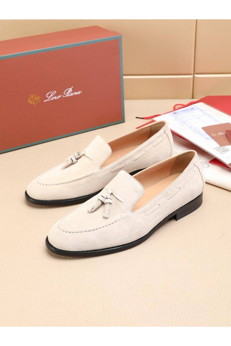 Loro Piana Замшевые лоферы tassel - Beige