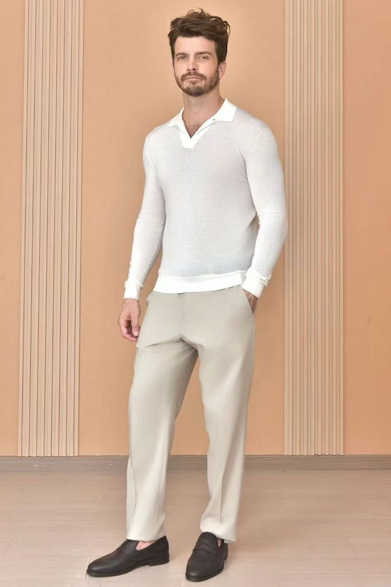 Loro Piana Поло с длинным рукавом Premium - Beige