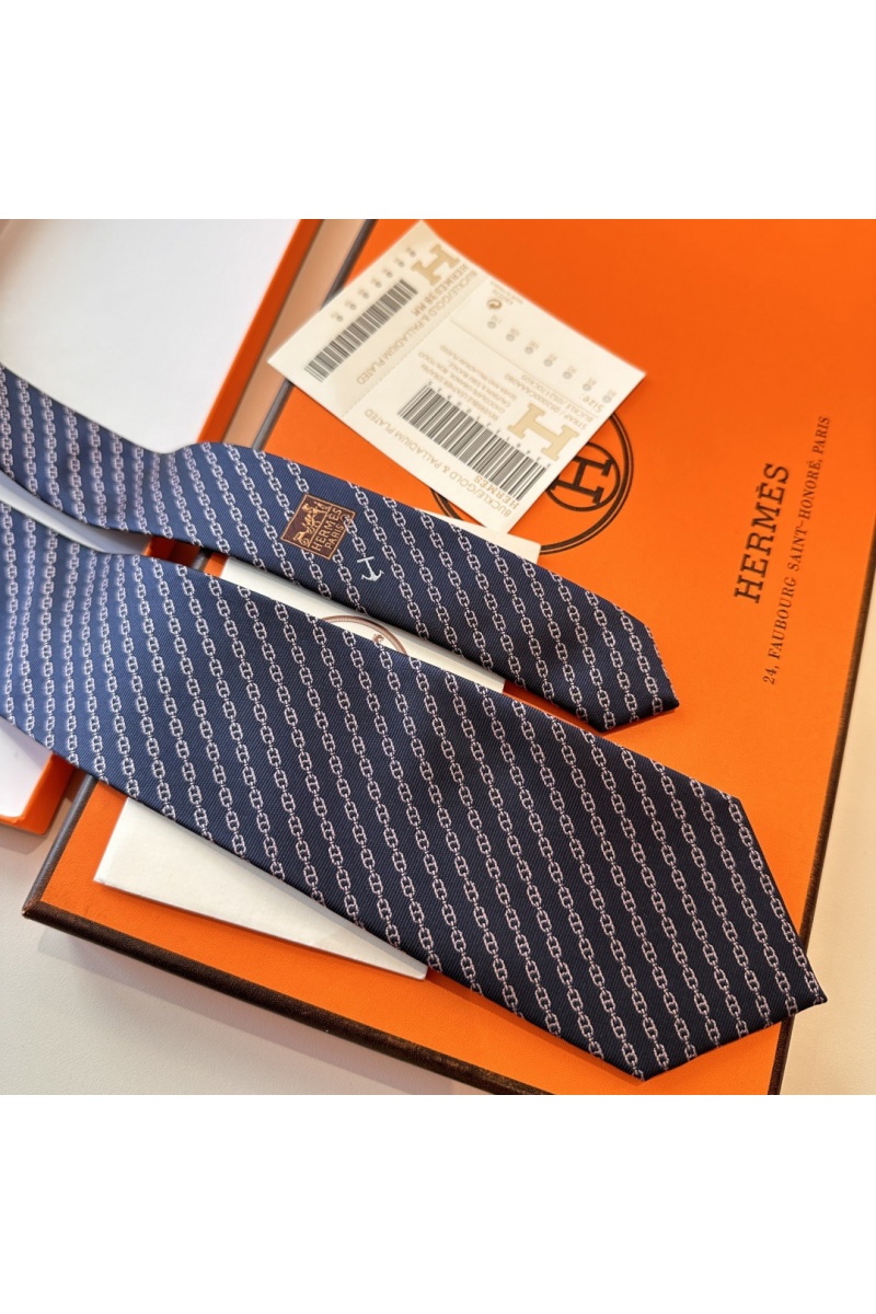 Hermes Галстук Jetez l'Ancre premium - Navy