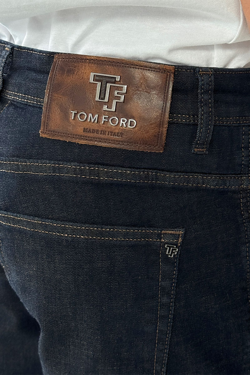 Tom Ford Мужские тёмно-синие джинсы regular fit