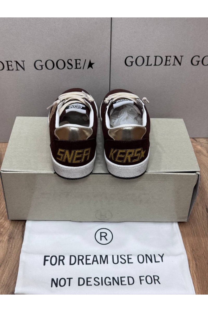 Designer Clothing Женские замшевые кроссовки Golden Goose Ball Star premium