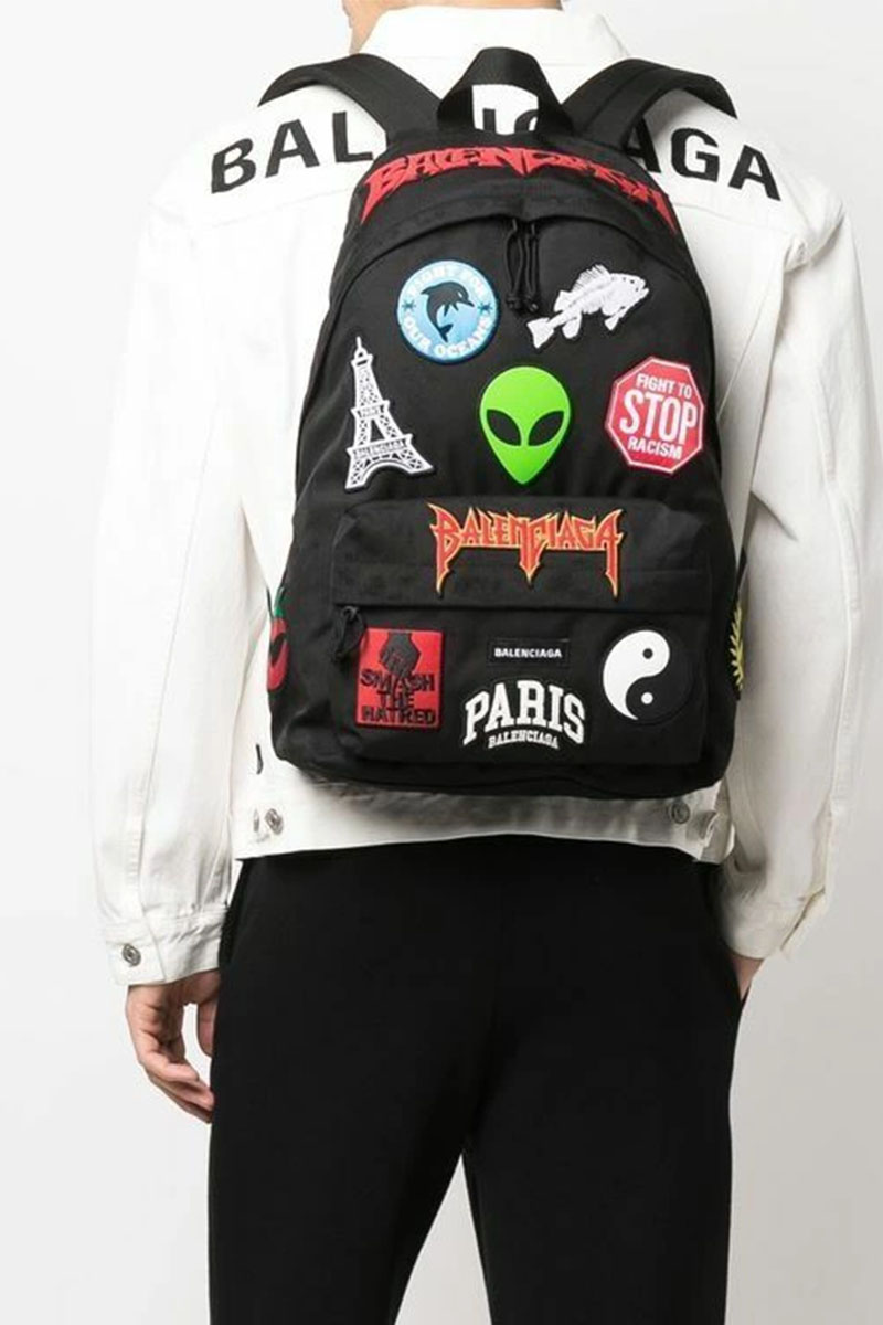 Balenciaga Текстильный рюкзак Explorer Animation 42x32 см