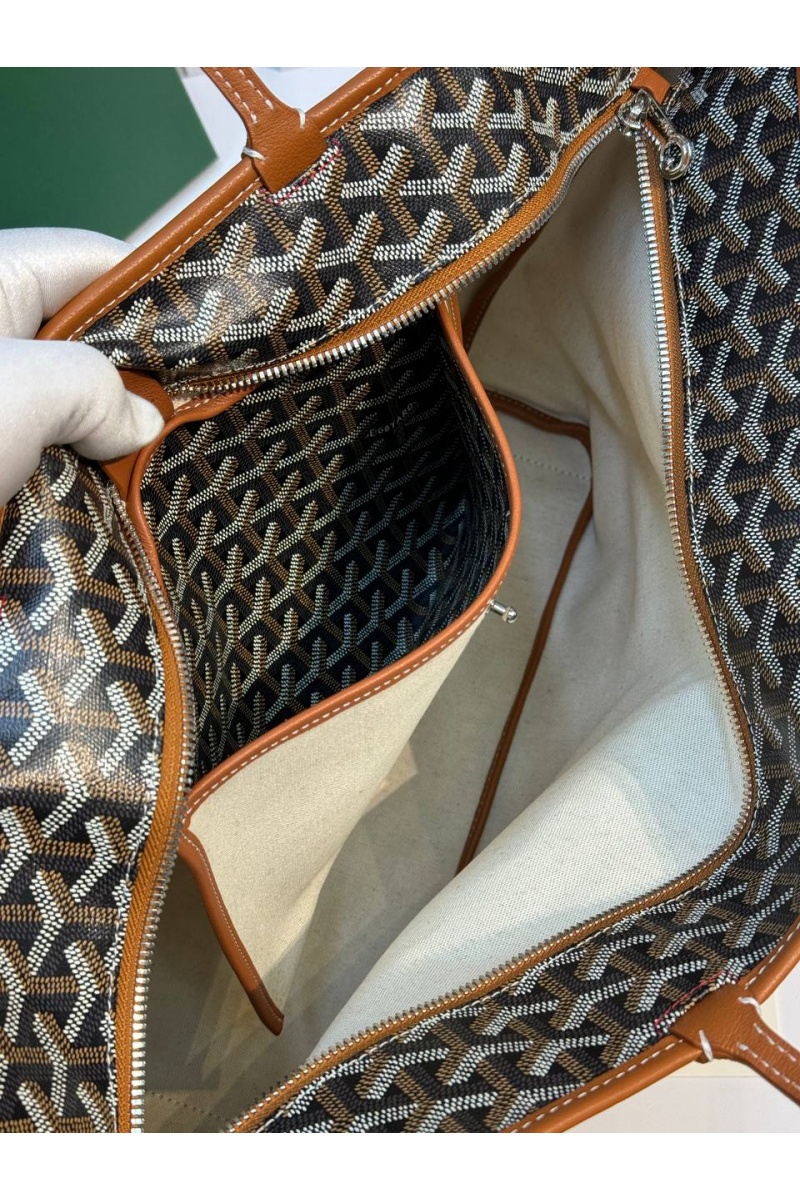 Designer Clothing Кожаная сумка Goyard Artois premium 31x24x15 см