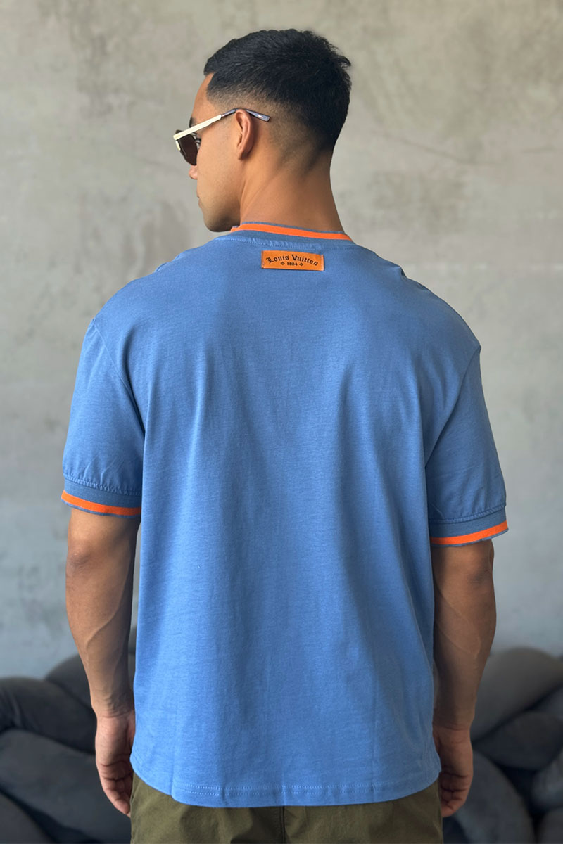 Lоuis Vuittоn Брендовая оверсайз футболка since 1854 - Blue