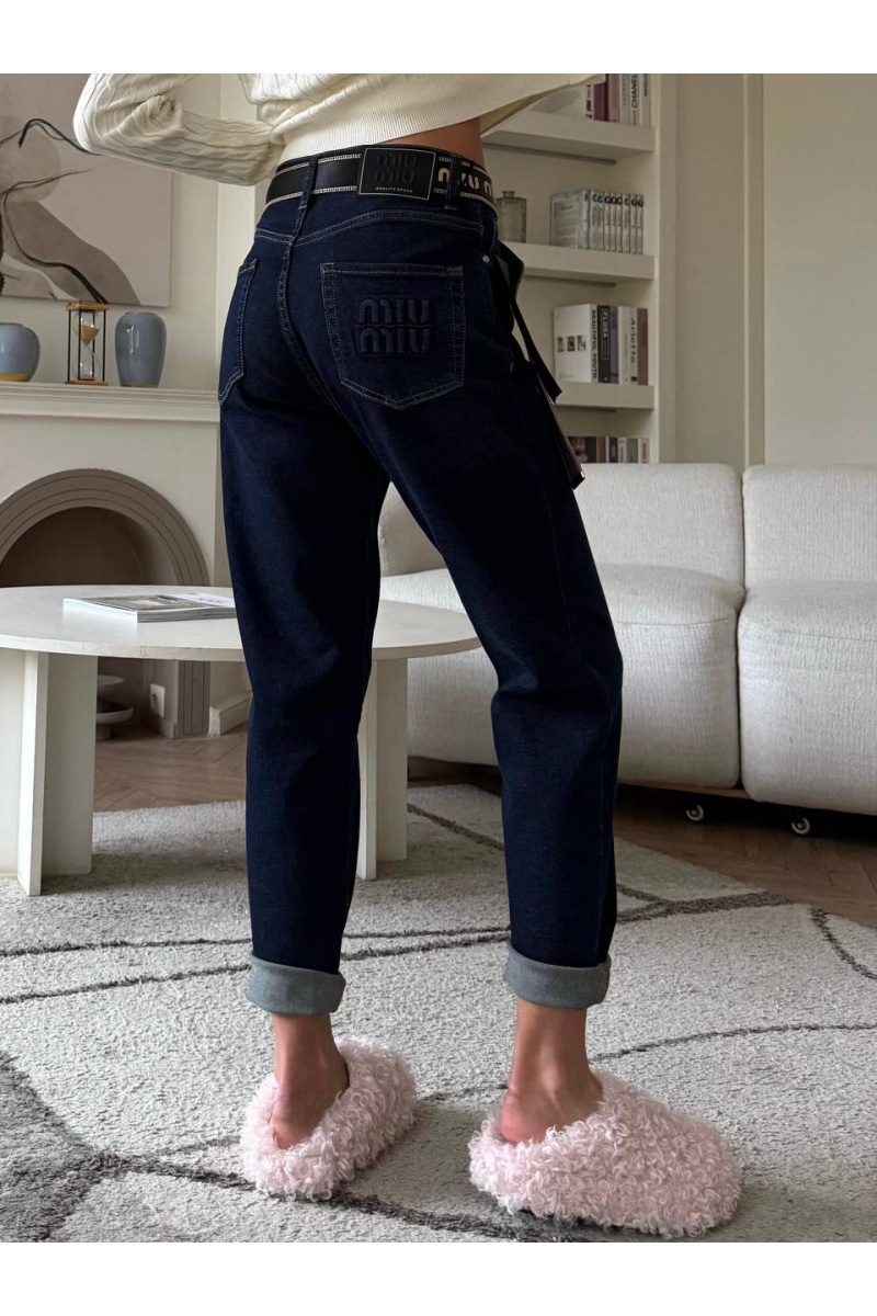 MIU MIU Женские синие джинсы 
