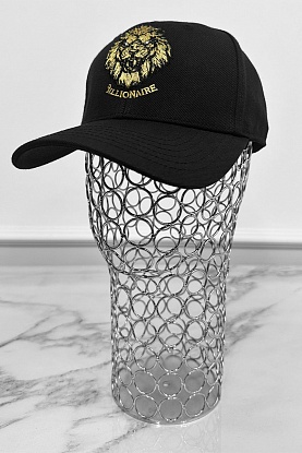 Мужская чёрная бейсболка 