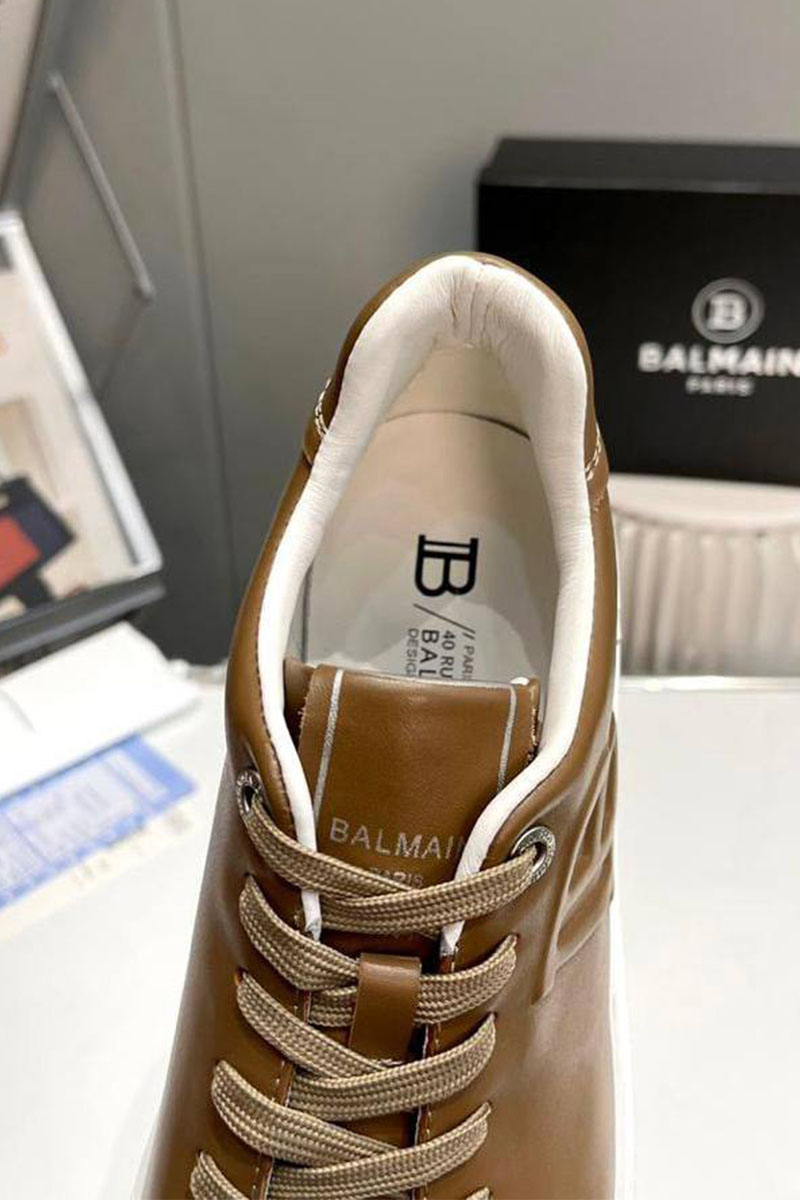 Balmain Мужские кожаные кроссовки B-Court