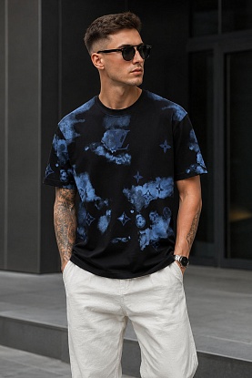 Мужская футболка Monogram tie-dye - Black
