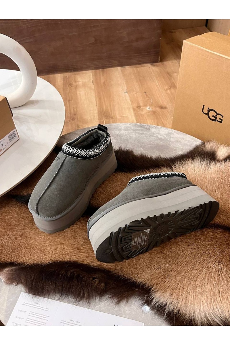 UGG Женские замшевые ботинки Tazz Platform - Grey