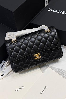 Кожаная сумка Classic Flap premium 23x14x6 см (7 расцветок)