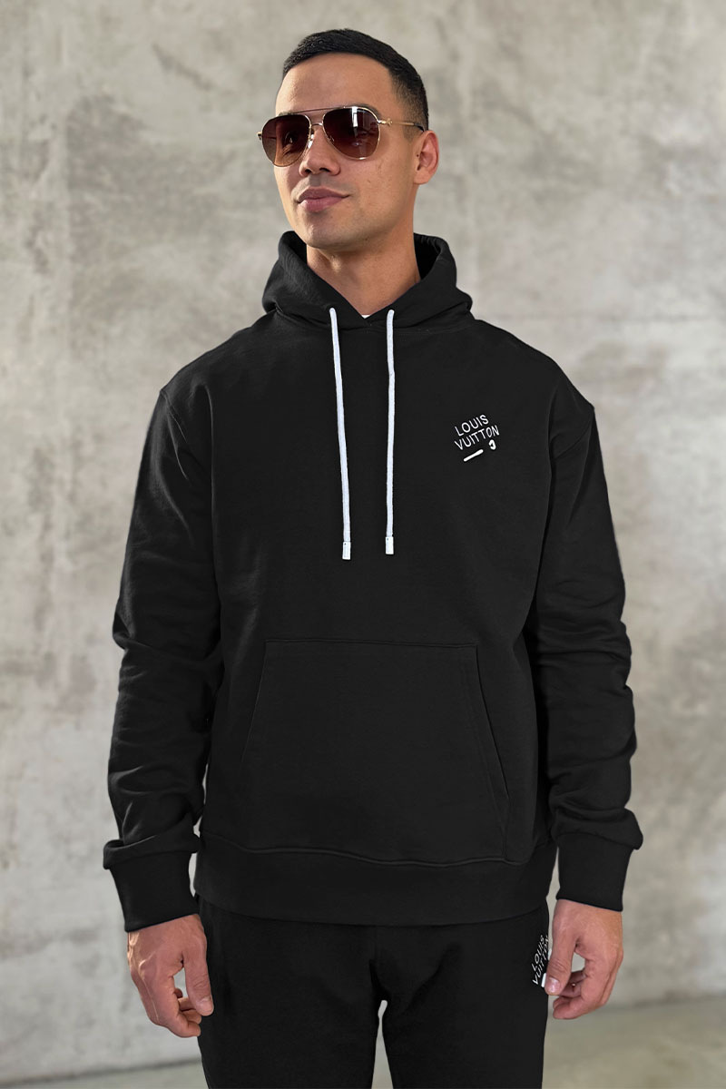 Lоuis Vuittоn Мужское худи чёрного цвета 