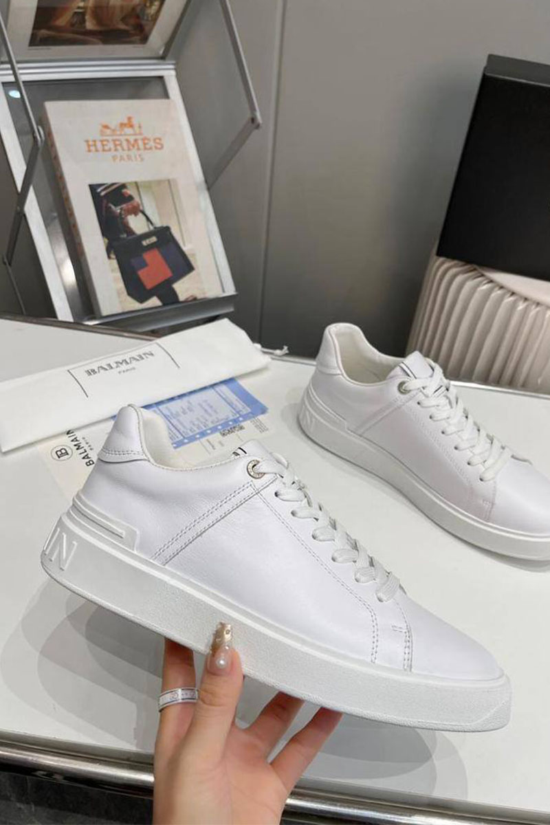 Balmain Мужские кожаные кроссовки B-Court