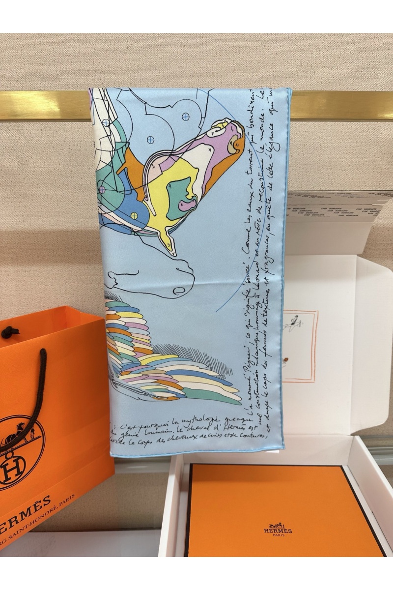 Hermes Платок Harnais Le Pegase premium 87x88 см