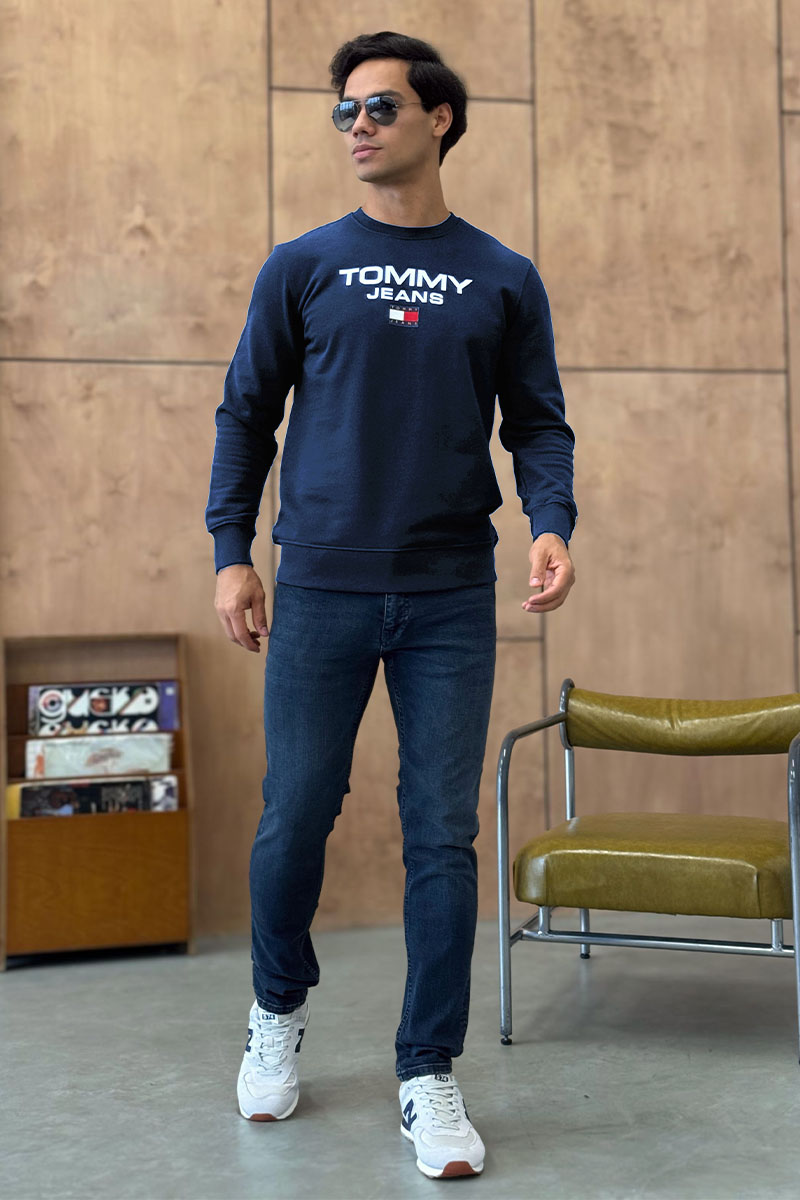 Tommy Hilfiger Синий свитшот logo-print 