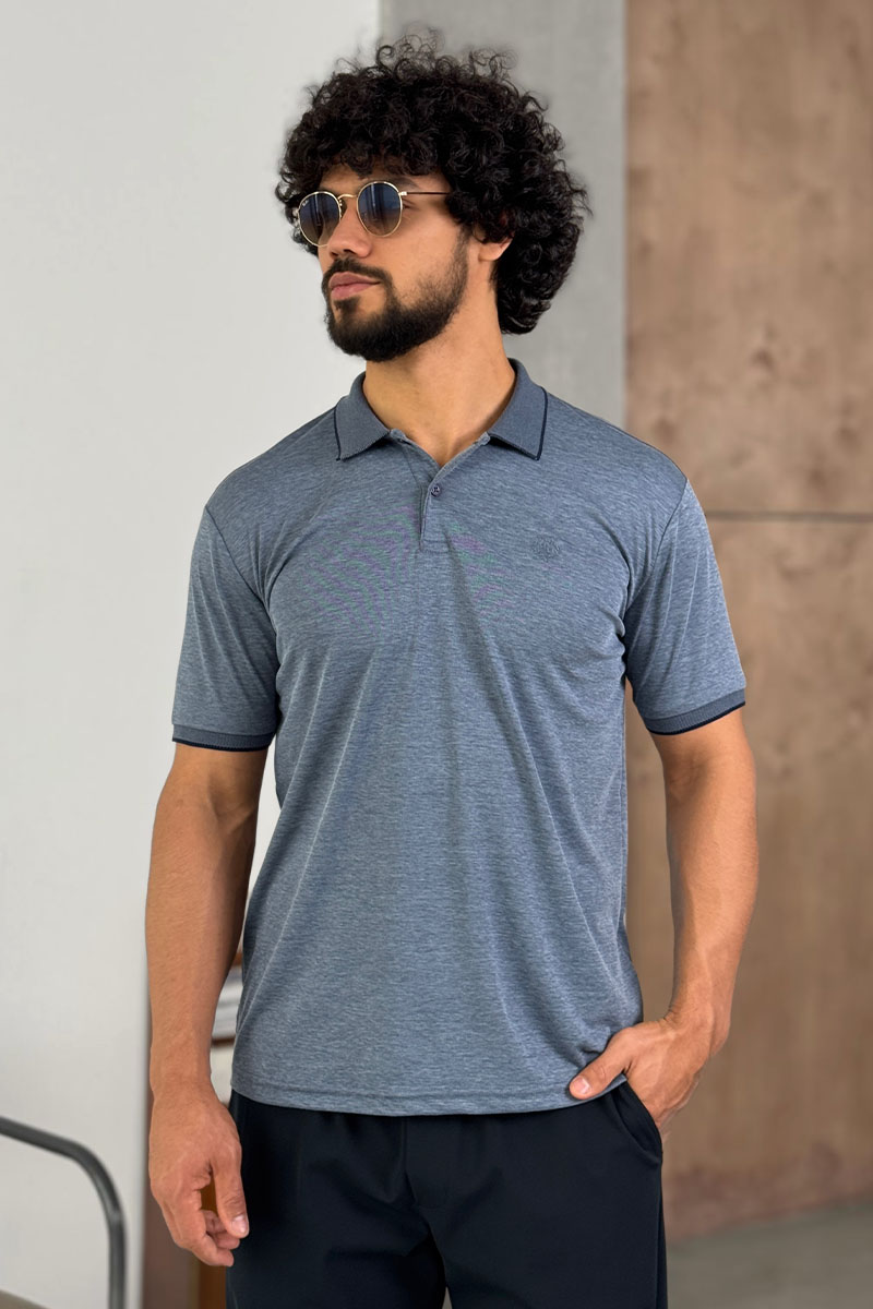 Loro Piana Мужское поло цвета индиго