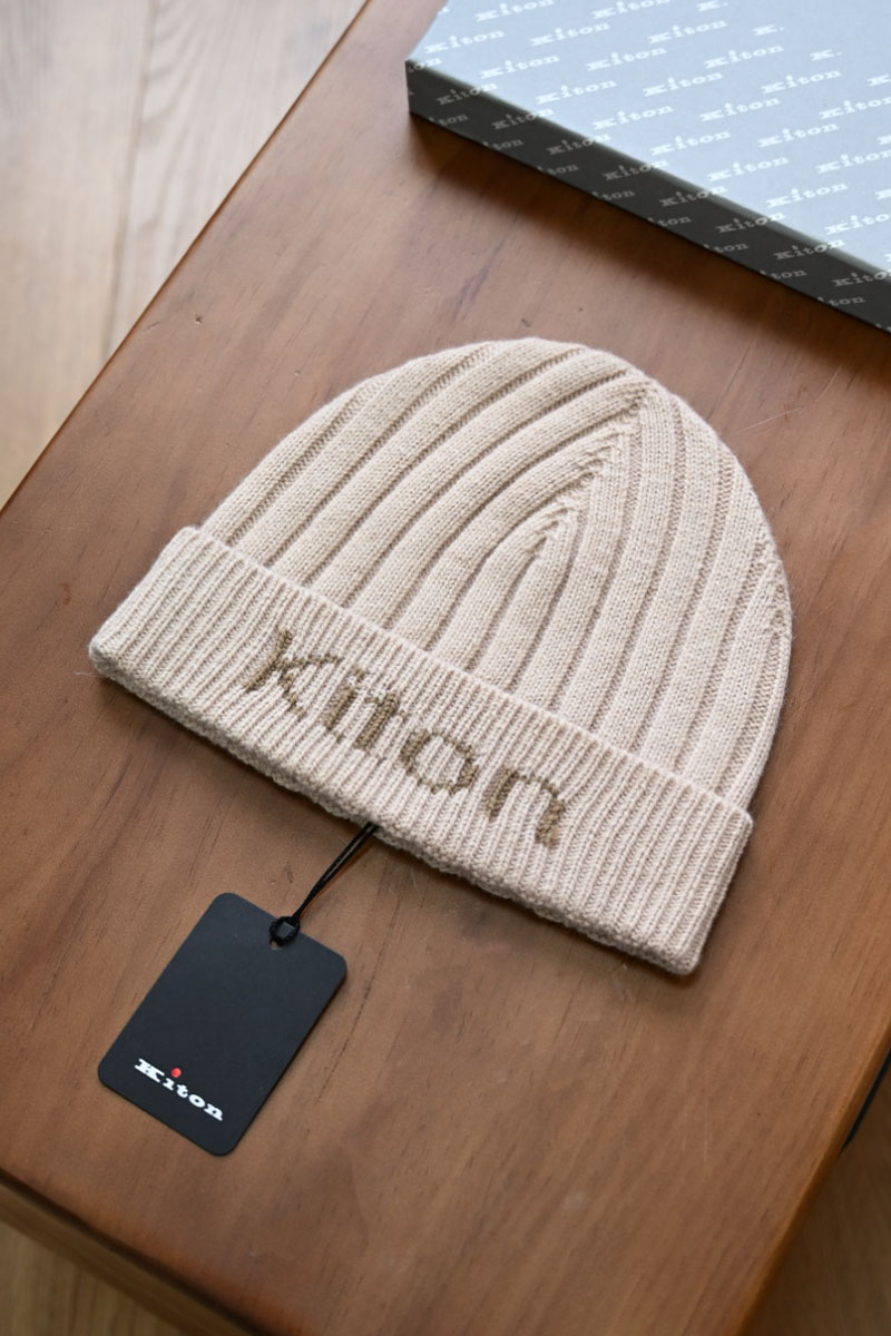 Kiton Кашемировая шапка premium - Beige