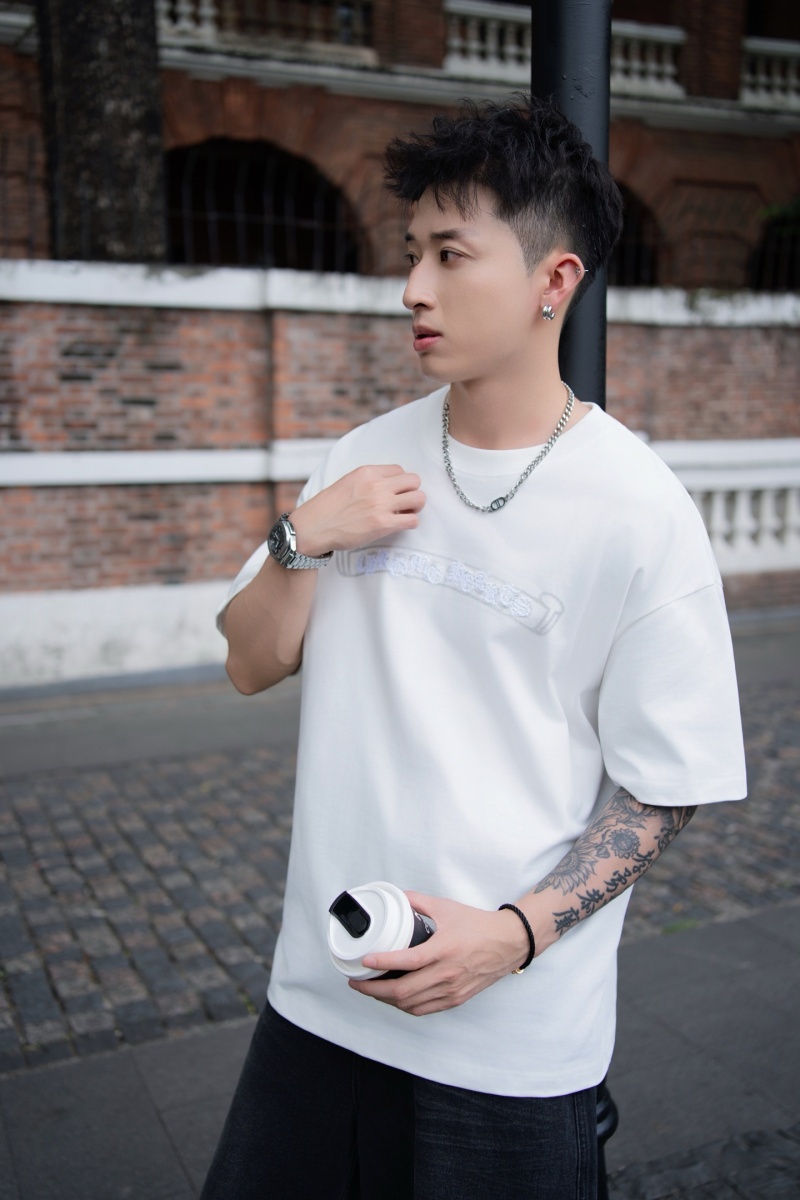 Chrome Hearts Белая оверсайз футболка Premium
