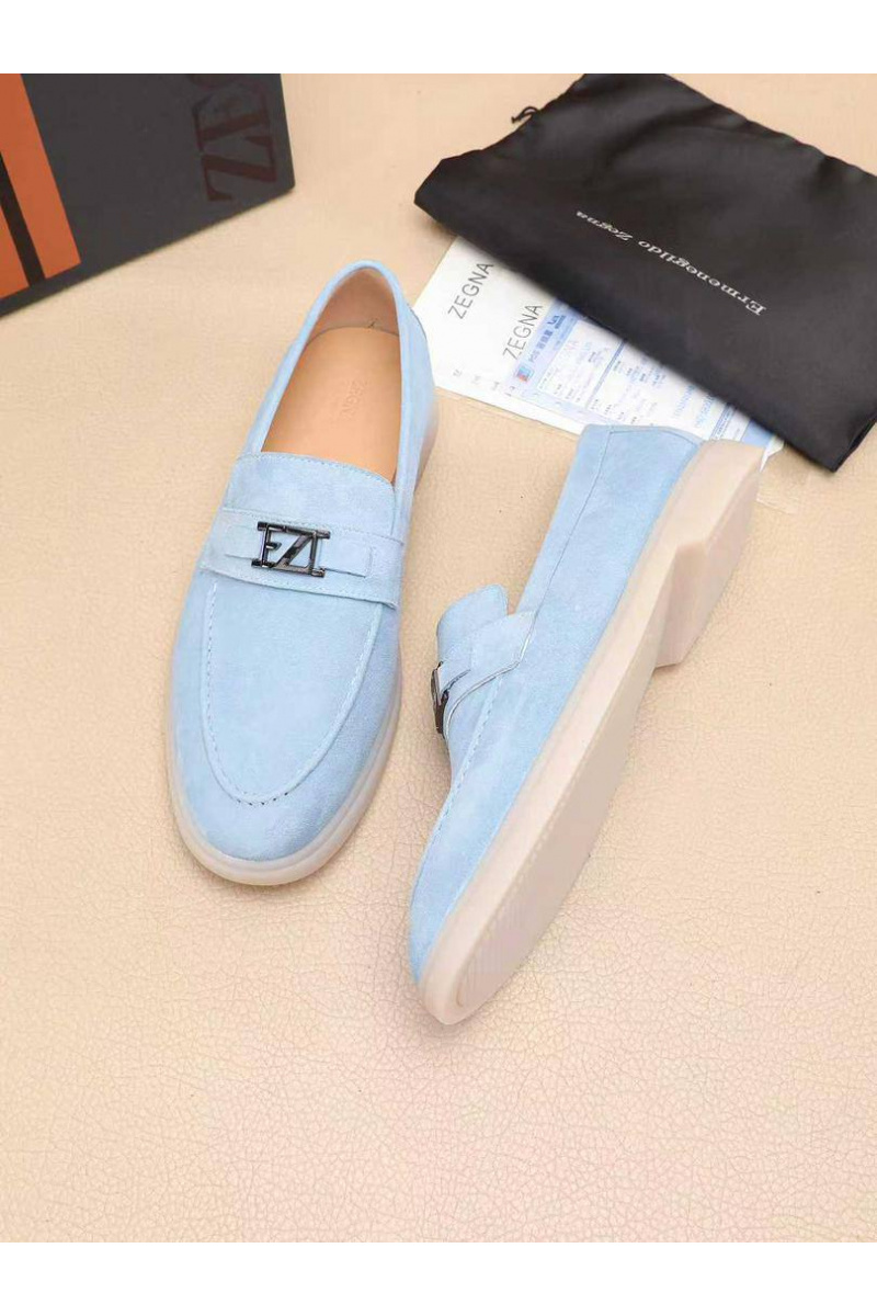 Zegna Мужские замшевые лоферы 