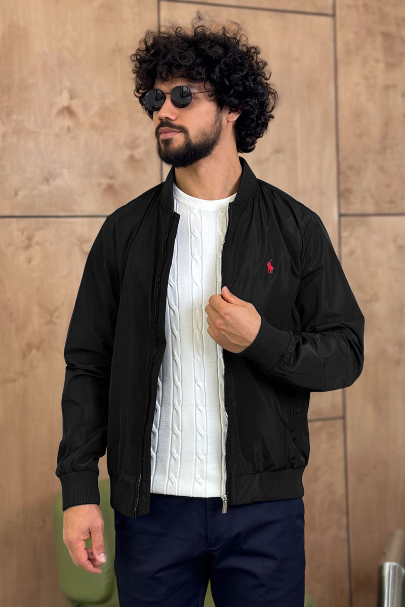 Polo Ralph Lauren Мужской чёрный бомбер 